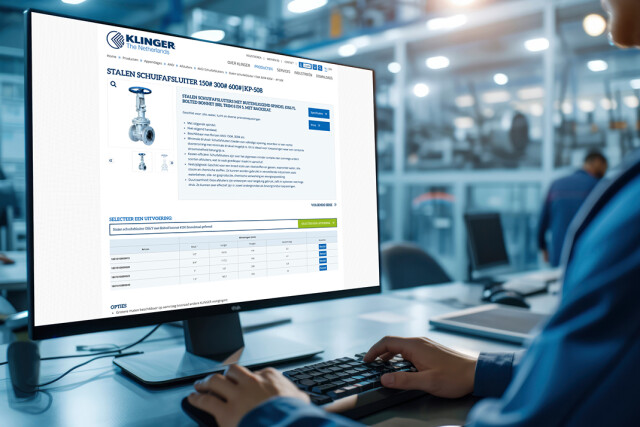 Website webshop voor Klinger gemaakt door AllesOnline