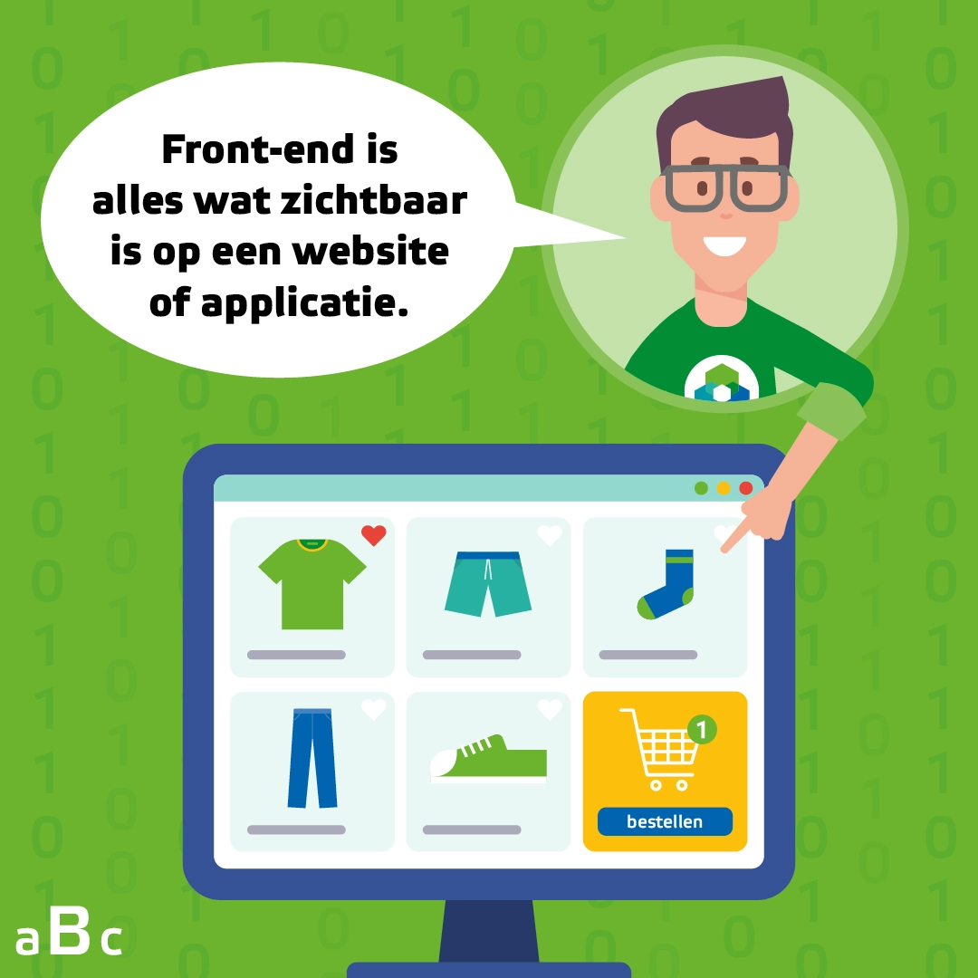 AllesOnline weetje: Front-end is alles wat zichtbaar is op een website of applicatie