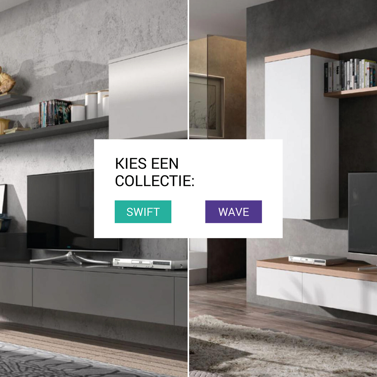 Case VDV meubelen webapplicatie: kies een collectie