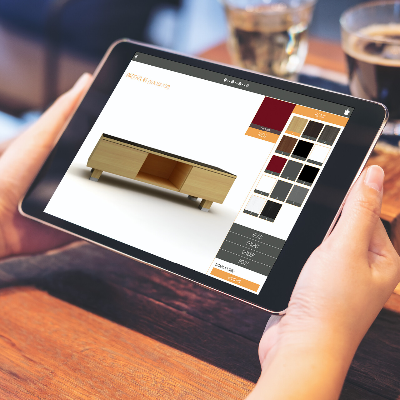 Case VDV meubelen webapplicatie: samenstellen van jouw meubel