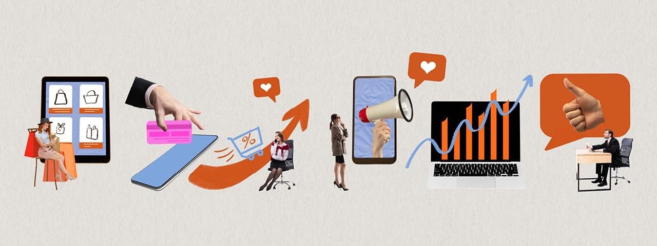 Cut out collage en analoge texturen