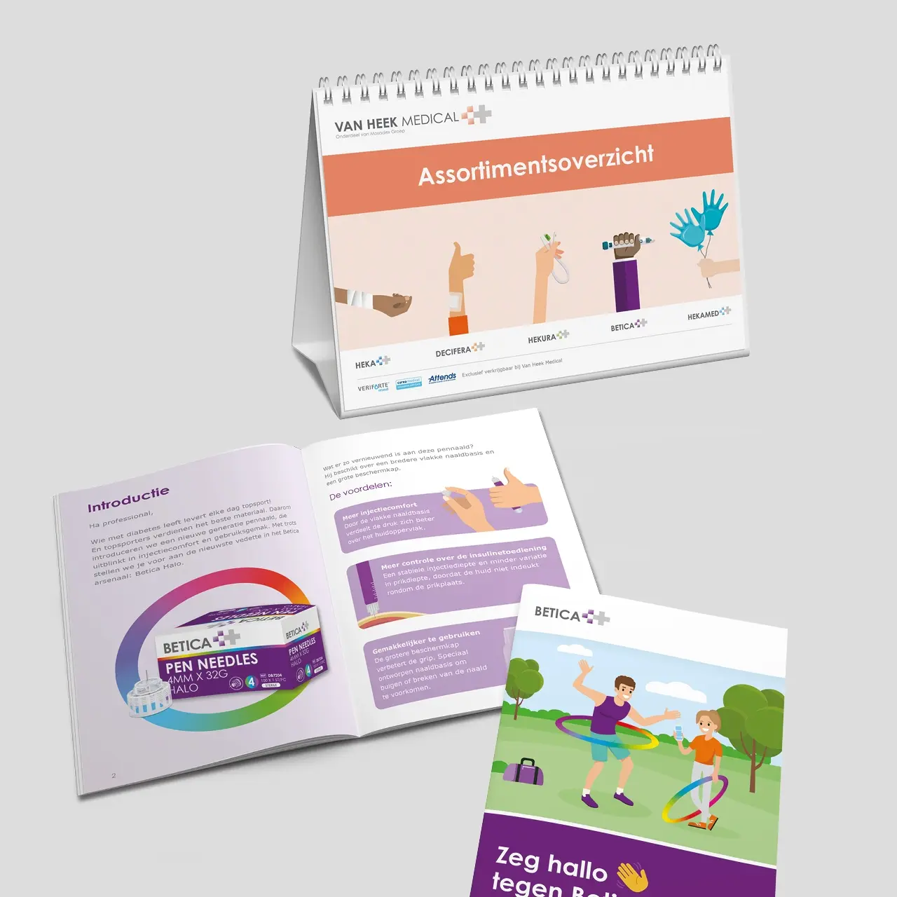 Mosadex Groep bureauwaaier en brochure, gemaakt door AllesOnline