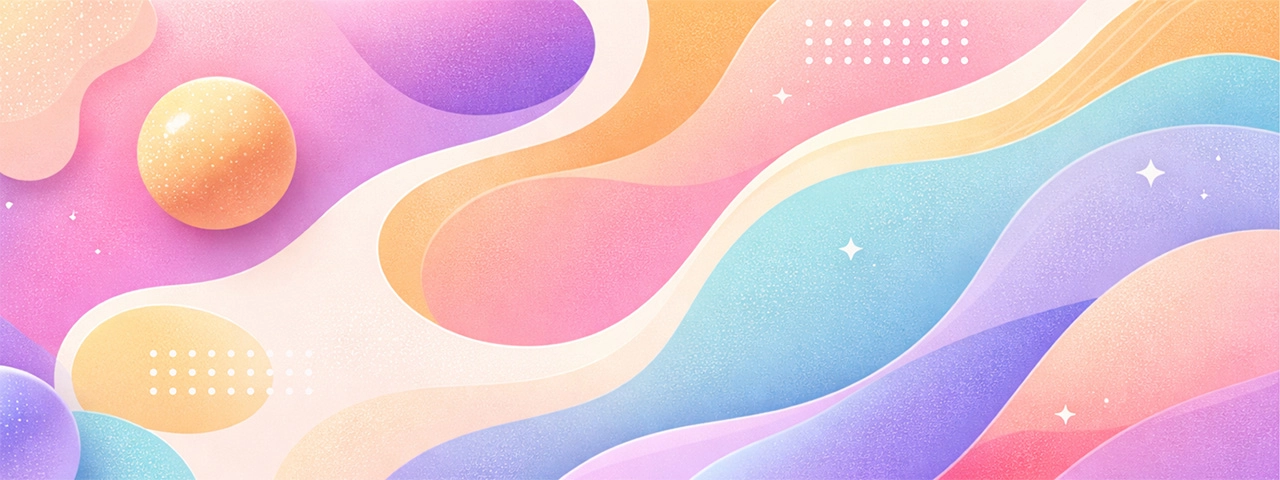 Organische pastelkleurige vormen 2