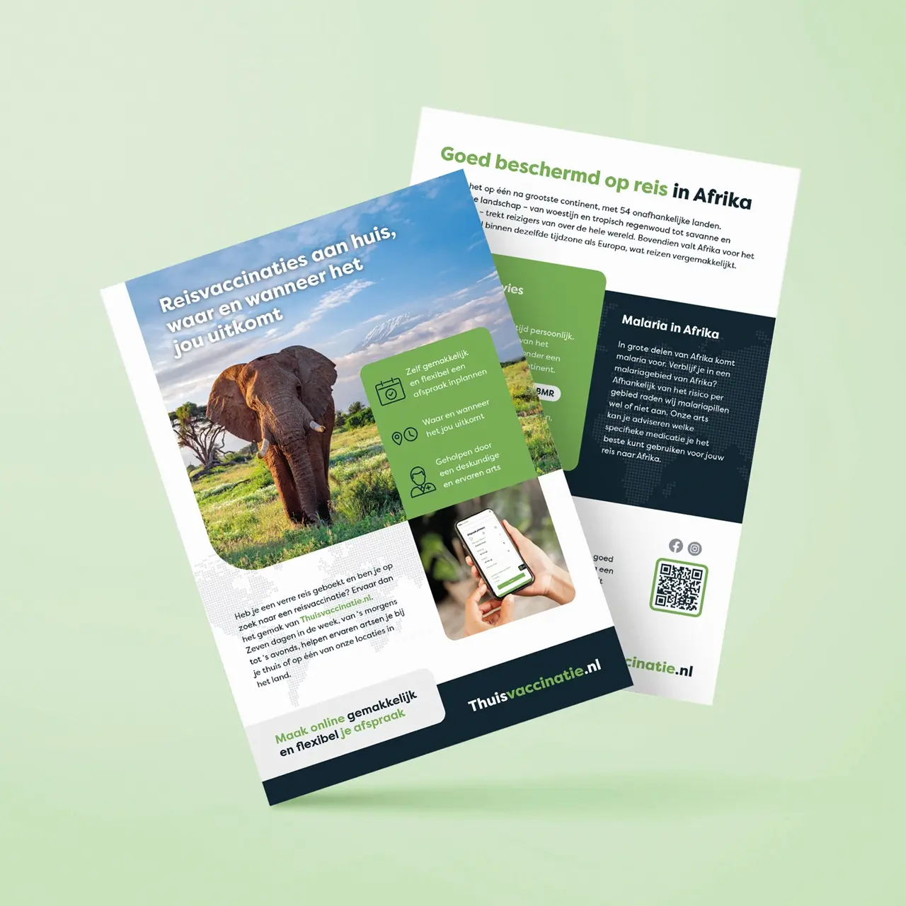 Thuisvaccinatie.nl leaflet made by AllesOnline