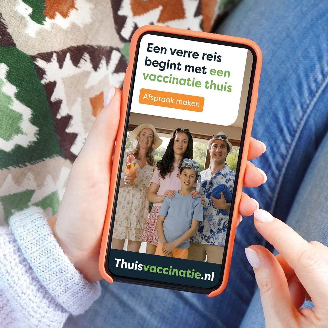 Thuisvaccinatie.nl social media banner made by AllesOnline