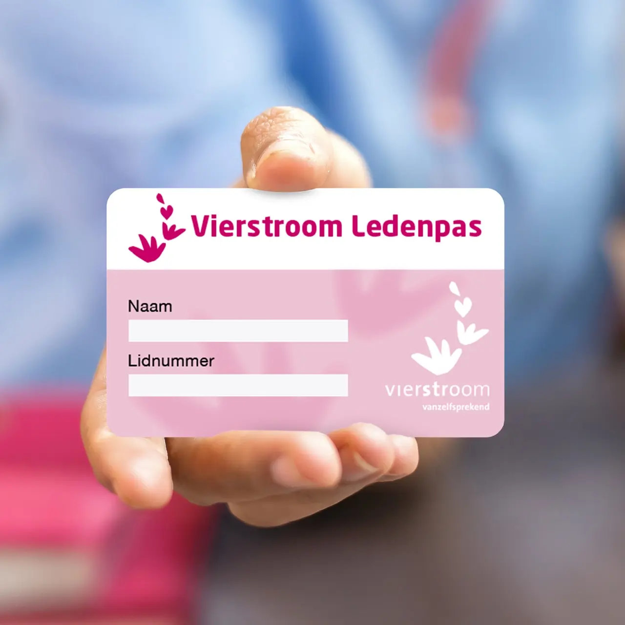 Vierstroom Ledenpas gemaakt door AllesOnline