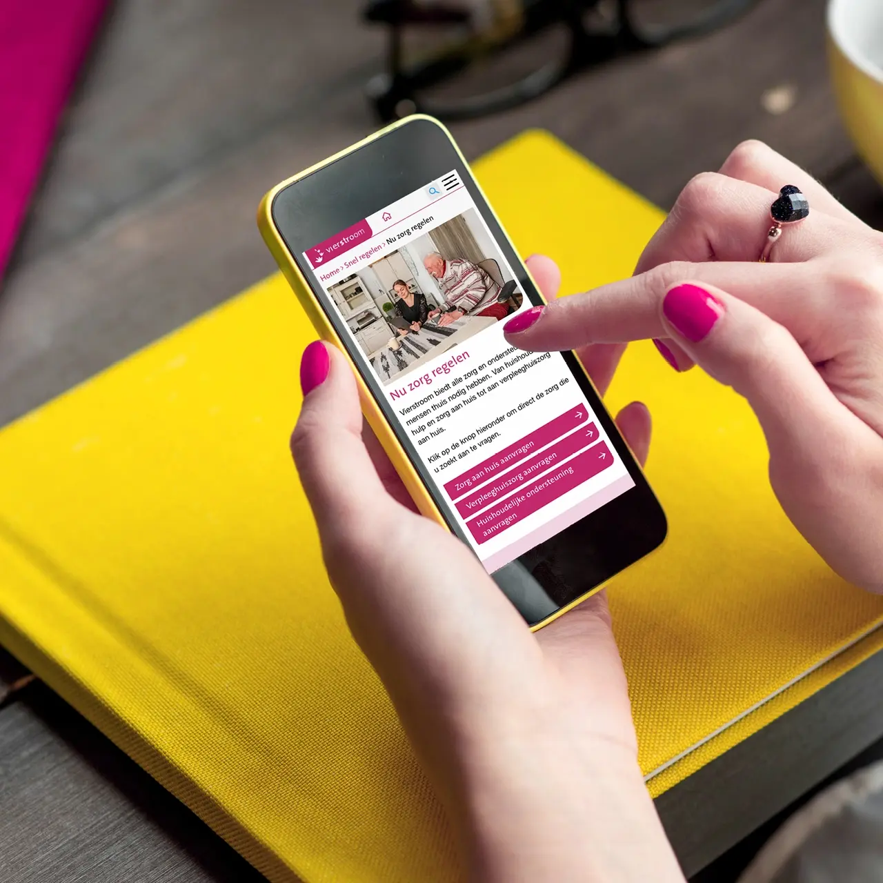 Vierstroom responsive website gemaakt door AllesOnline
