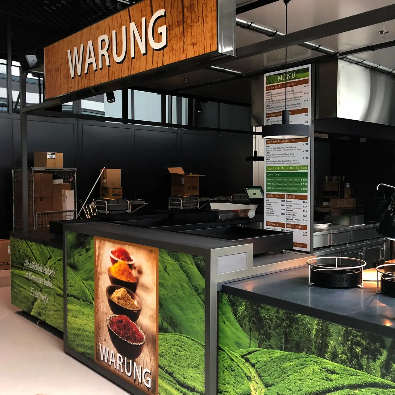 Warung beursstand gemaakt door AllesOnline