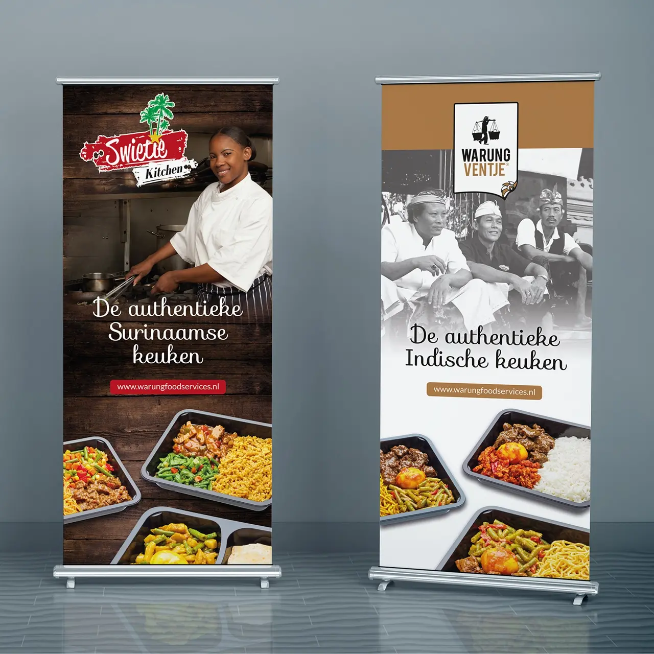 Warung roll up banners