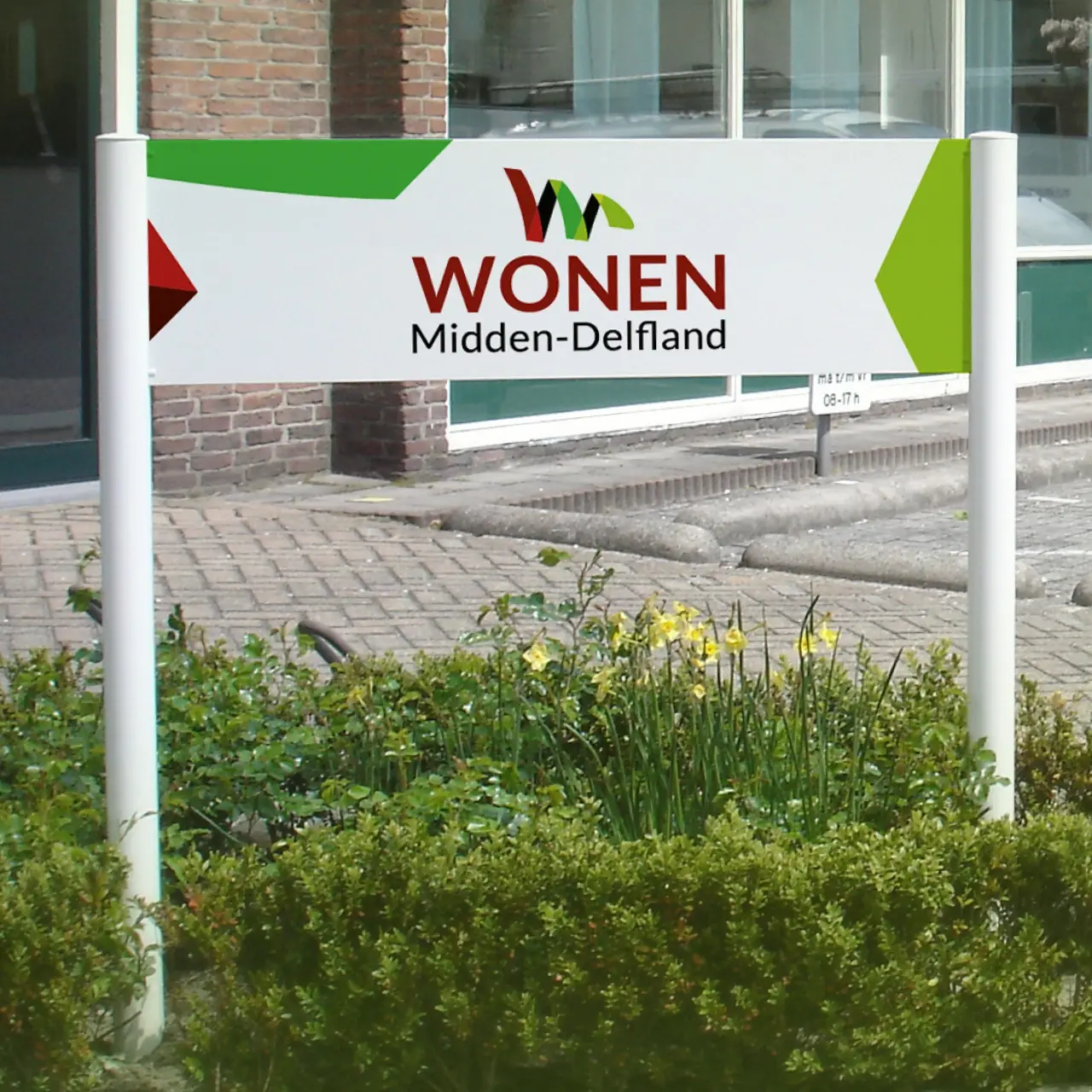 Wonen Midden Delfland bord gemaakt door AllesOnline