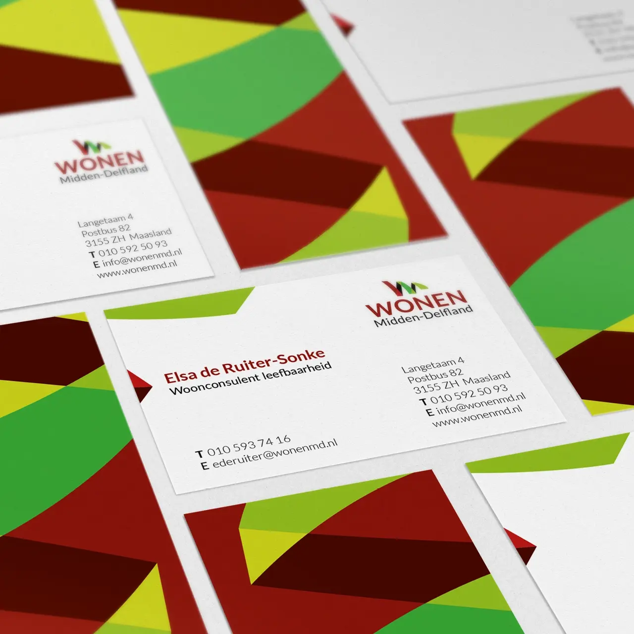 Wonen Midden Delfland visitekaartjes gemaakt door AllesOnline